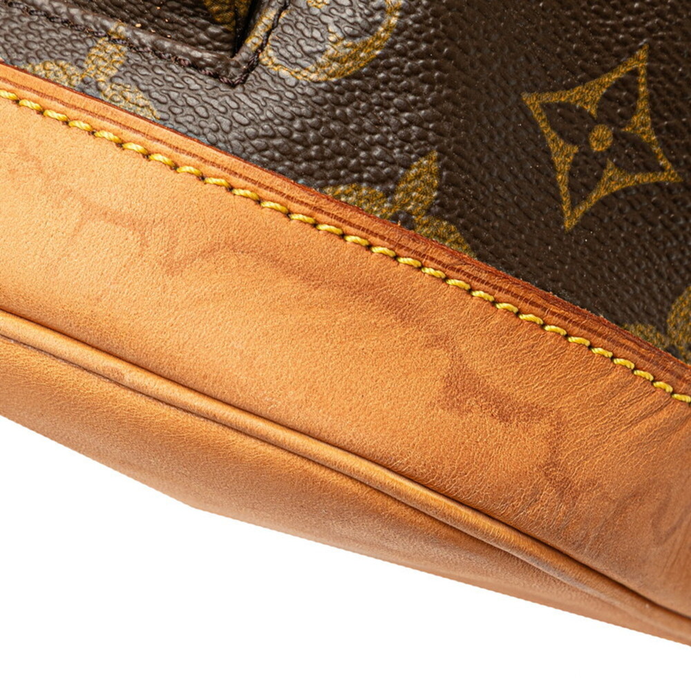 LOUIS VUITTON Authentic Brown Monogram Leather Backpack - Picture 6 of 11